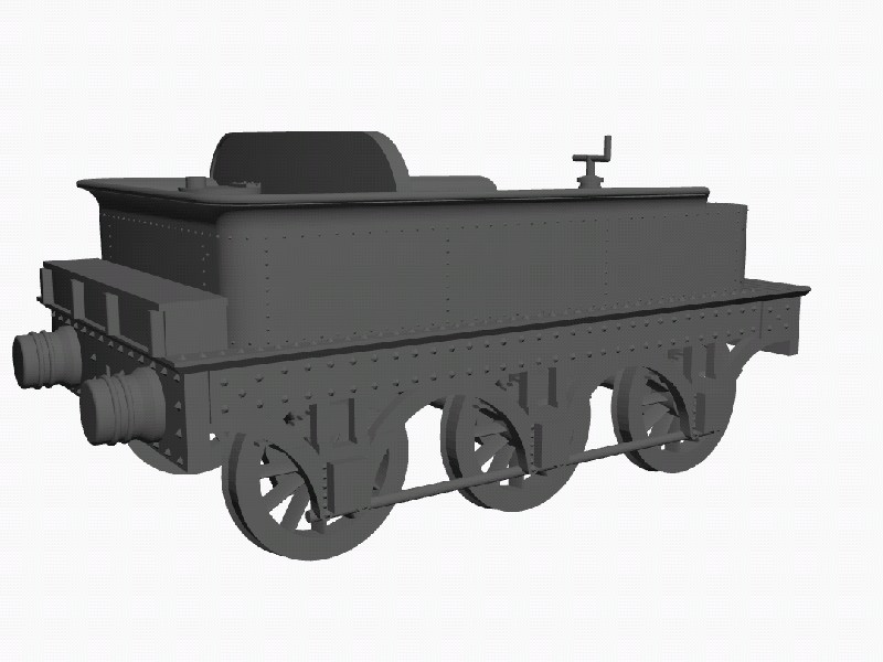 GWR 6 wheel tender